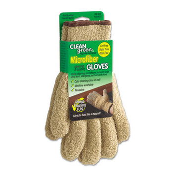 Master Caster® Cleangreen Microfiber Dusting Gloves, 5" X 10, Pair freeshipping - TVN Wholesale